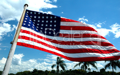 American Flag, Summer Sky