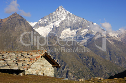 Mt Weisshorn, Zermatt, Valais, Swit