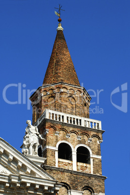 Spire San Moise church, Venice, Ita