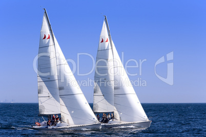 Two sailing boats