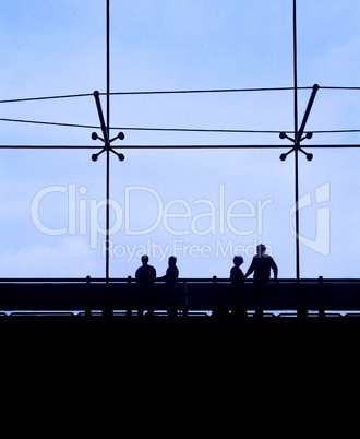 Airline passengers waiting