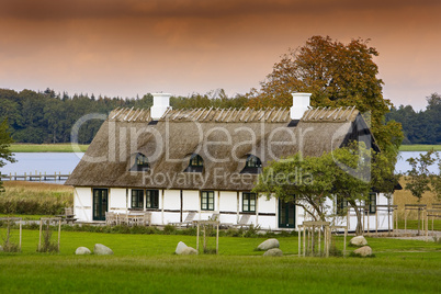 Rural thatched house