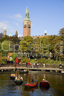Autumn in Tivoli Garden Copenhagen