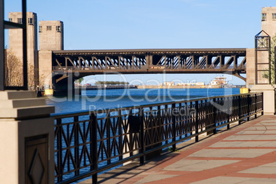 Boardwalk near the chicago river