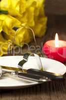 Romantisches Tischgedeck