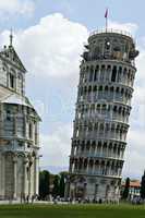The leaning Tower of Pisa in Italy
