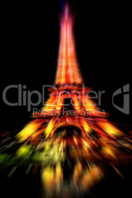 Eiffel tower at night