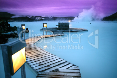 Thermal springs blue lagoon Reykjav