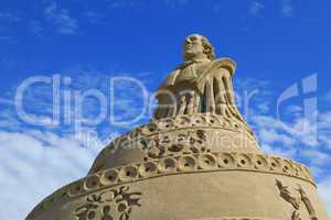 Sand sculpture of Hans Christian An