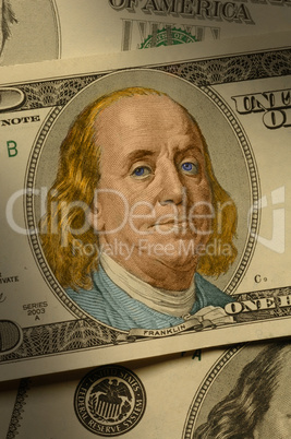 Benjamin Franklin on $100 bill