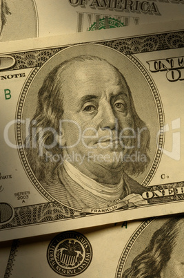 Benjamin Franklin on the $100 bill