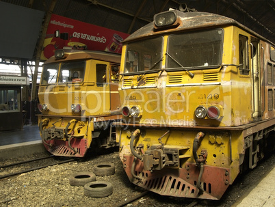 Locomotives in Bangkok