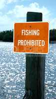 Fishing Prohibited Sign