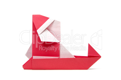 Origami Paper Santa Claus