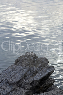 Great Salt Lake rock and water