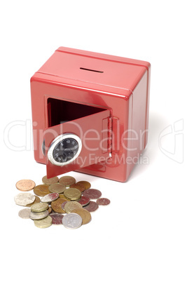 Red money box
