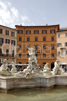 Piazza Navona Fontana del Moro, Rom