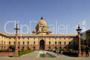 North Block facade, New Delhi, Indi