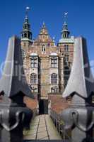 Rosenborg castle behind the gate