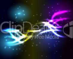 Blue Glowing Abstract Lines background, eps10 for your design