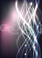 Blue Glowing Abstract Lines background, illustration for your design