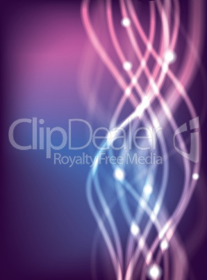 Blue Glowing Abstract Lines background, illustration for your design