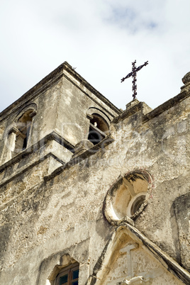 Mission Concepcion tower and cross