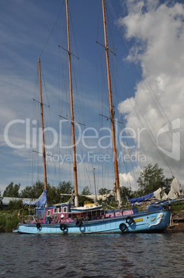 Segelschiff in Friedrichstadt