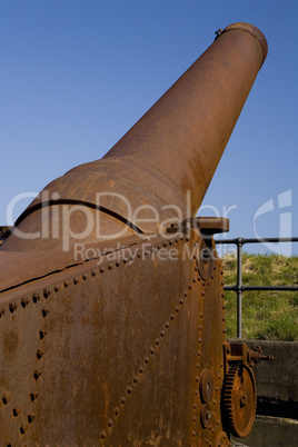 Old rusty Cannon at Charlottenlund