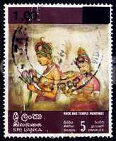 Postage stamp Sri Lanka 1978 Women Holding Lotus