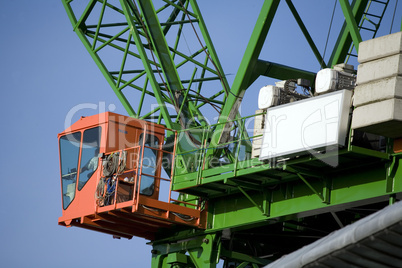 Green Construction Crane