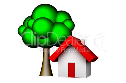 House and tree icon