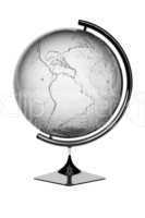 Silver Globe showing Americas