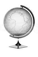 Silver Globe showing Africa and mid