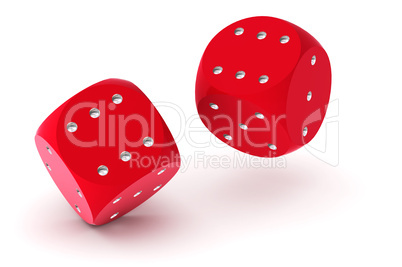 2 red dice