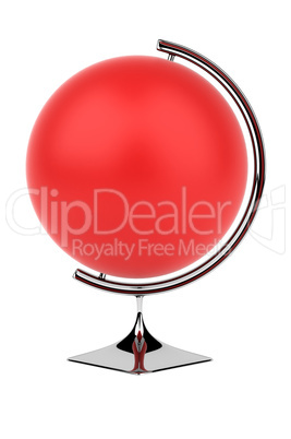 Empty red globe