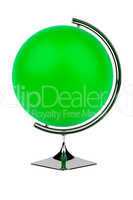 Empty green globe