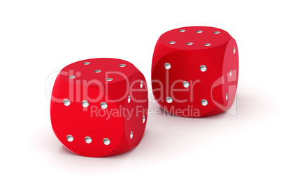 2 red dice