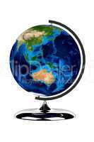 Globe showing Australia South east