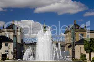 The fountain in front of The Royal