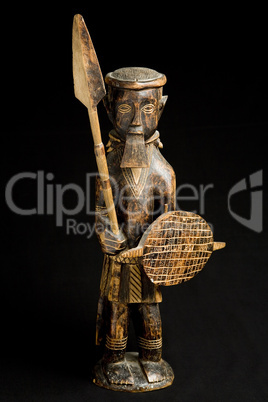 African woodwork warrior