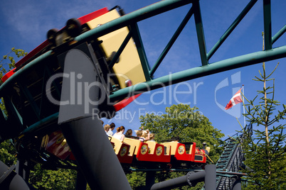 The modern roller coaster in Bakken