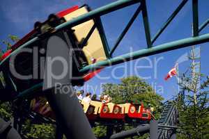 The modern roller coaster in Bakken