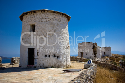 Old windmills in Bodrum and Gumbet,