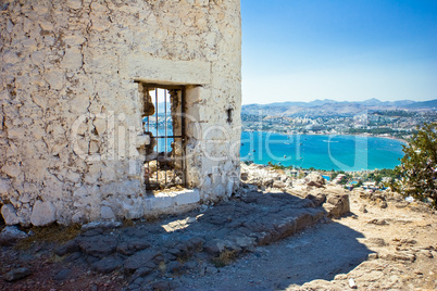 Old windmills in Bodrum and Gumbet,