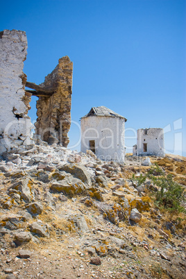 Old windmills in Bodrum and Gumbet,