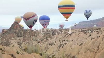 air balloon trip at Famous city  Cappadocia Turkey