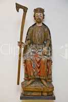 Pine figure of St. Olaf the Holy