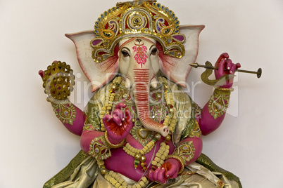 The Elephant God in lotus position