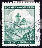 Postage stamp Czechoslovakia 1939 Karlstein Castle